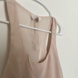 Lush Tan Ruffle Tank Top Women’s Size Medium